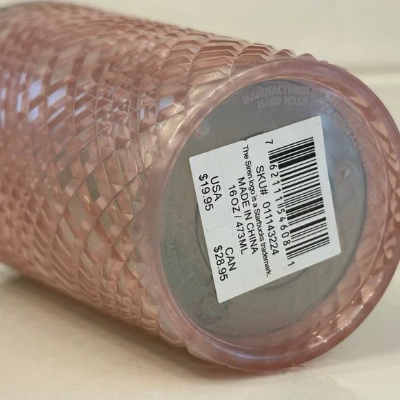 3 for $25- Starbucks Summer 2023 Pearl Peach Jewled Cold Cup 16 oz - Picture 7 of 7